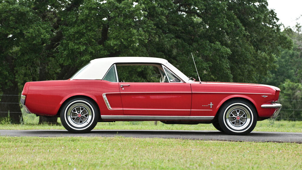 1964 Ford Mustang red profile right
