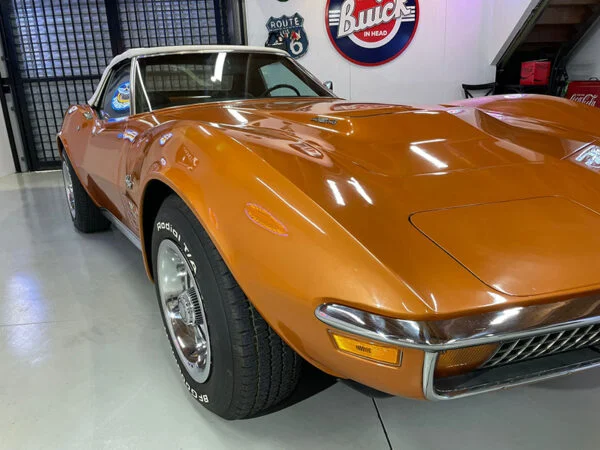 Orange Corvette Muscle Car Waynes Garage